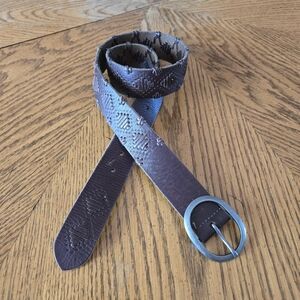 Lucky Brand Leather Belt Brown S